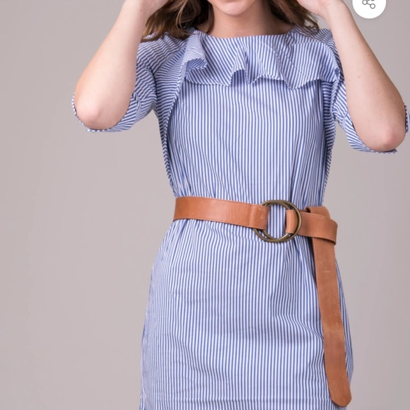 ADA Collection JOSIE LEATHER BELT Double Ring Belt - Picture 4 of 12